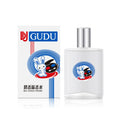 Parfum Gudu senteur lait — coffret et flacon blanc au lapin