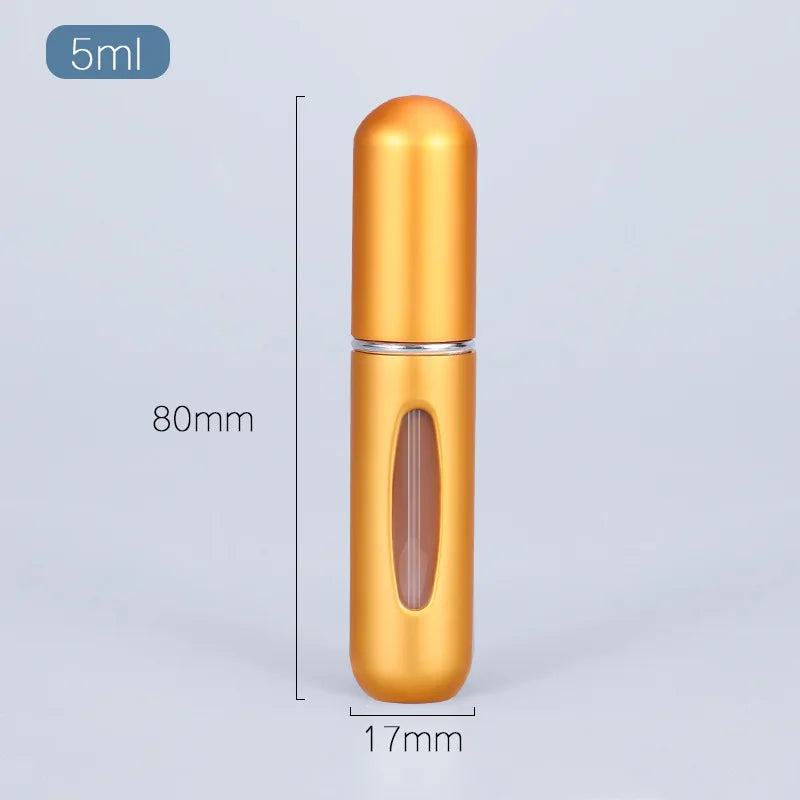 5/8Ml Perfume Spray Bottle Mini Portable Refillable Aluminum Atomizer Bottle Container Perfume Refill Travel Cosmetic Containers