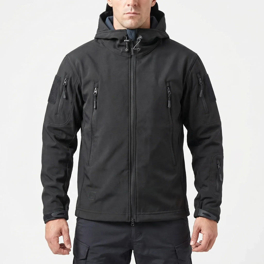 Trekzon - Hooded Softshell Fleece-Lined Jacket Outdoor Hiking Adventures