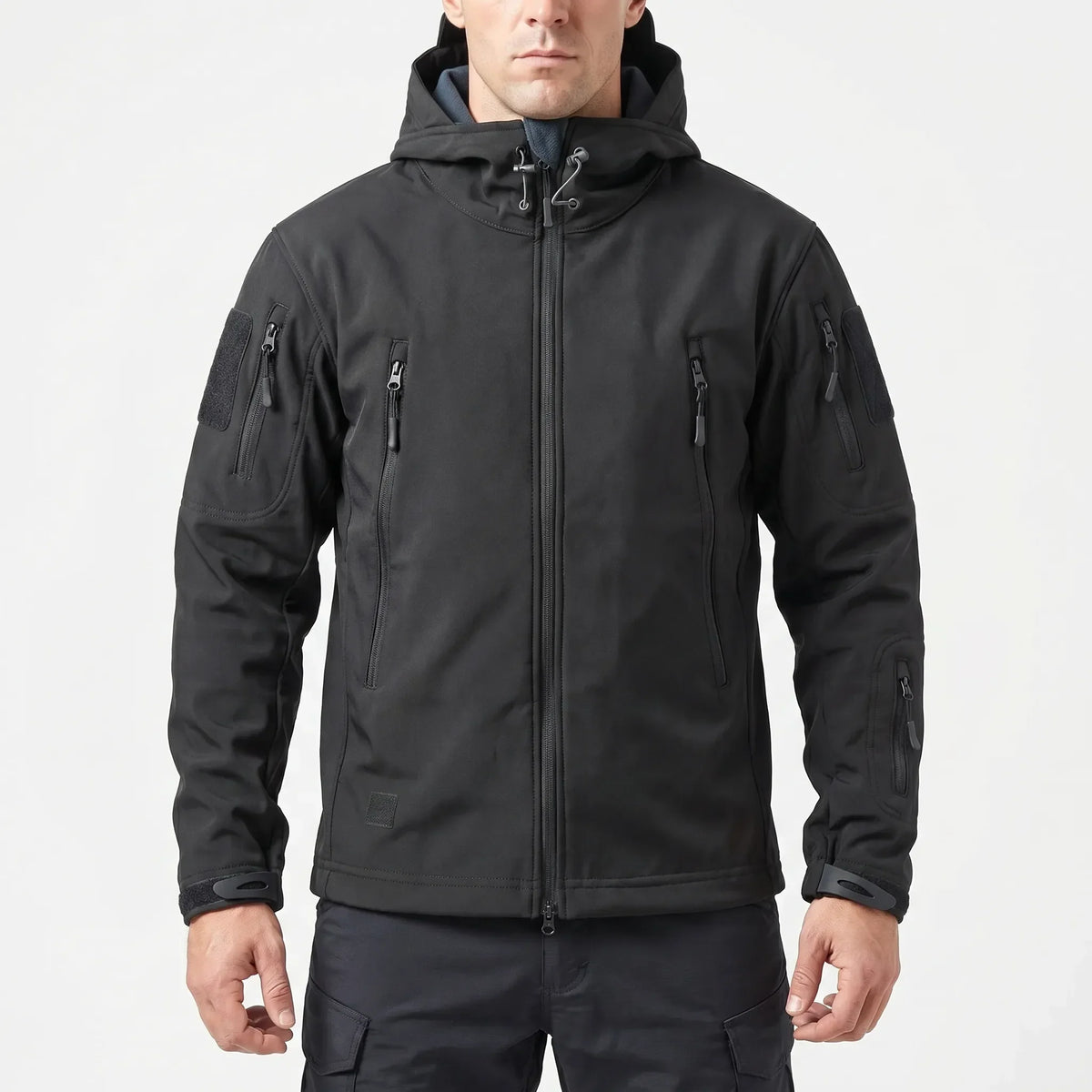 Trekzon - Hooded Softshell Fleece-Lined Jacket Outdoor Hiking Adventures