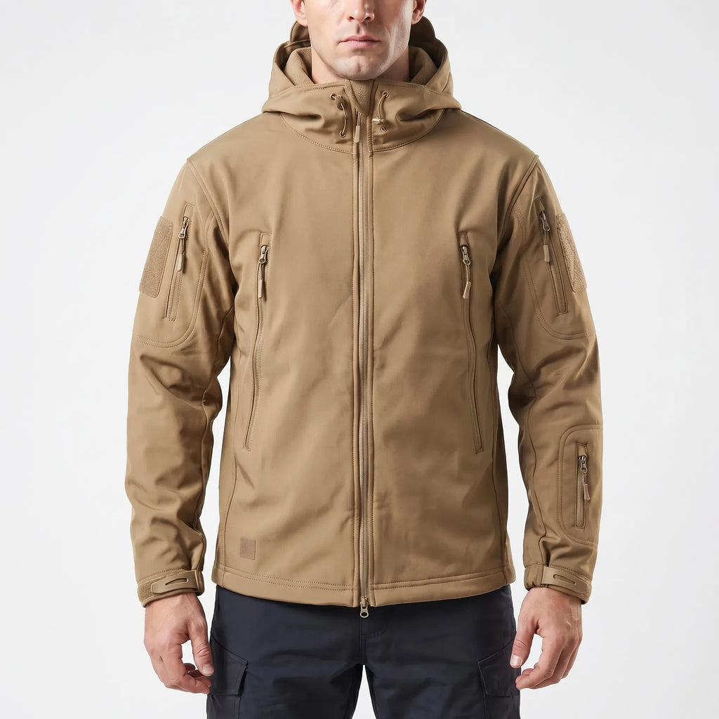 Trekzon - Hooded Softshell Fleece-Lined Jacket Outdoor Hiking Adventures