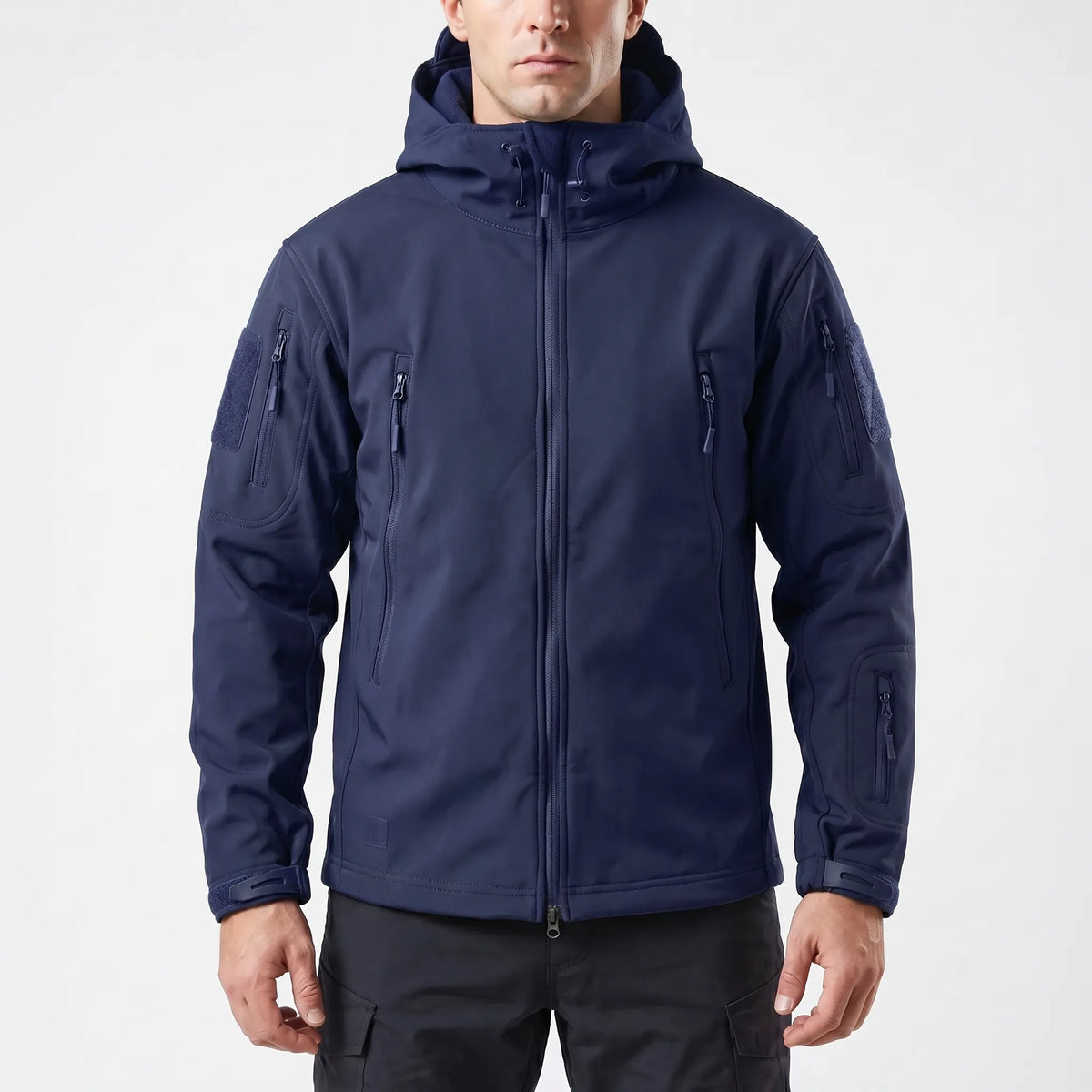 Trekzon - Hooded Softshell Fleece-Lined Jacket Outdoor Hiking Adventures