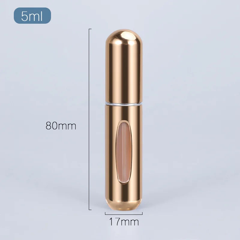 5/8Ml Perfume Spray Bottle Mini Portable Refillable Aluminum Atomizer Bottle Container Perfume Refill Travel Cosmetic Containers