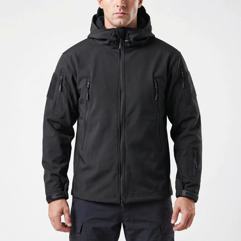 Trekzon - Hooded Softshell Fleece-Lined Jacket Outdoor Hiking Adventures