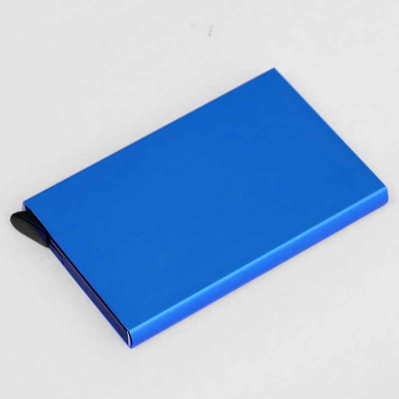 Rfid Smart Wallet Card Holder Metal Thin Slim Men Women Wallets Pop up Minimalist Wallet Small Black Purse Vallet Walets for Men