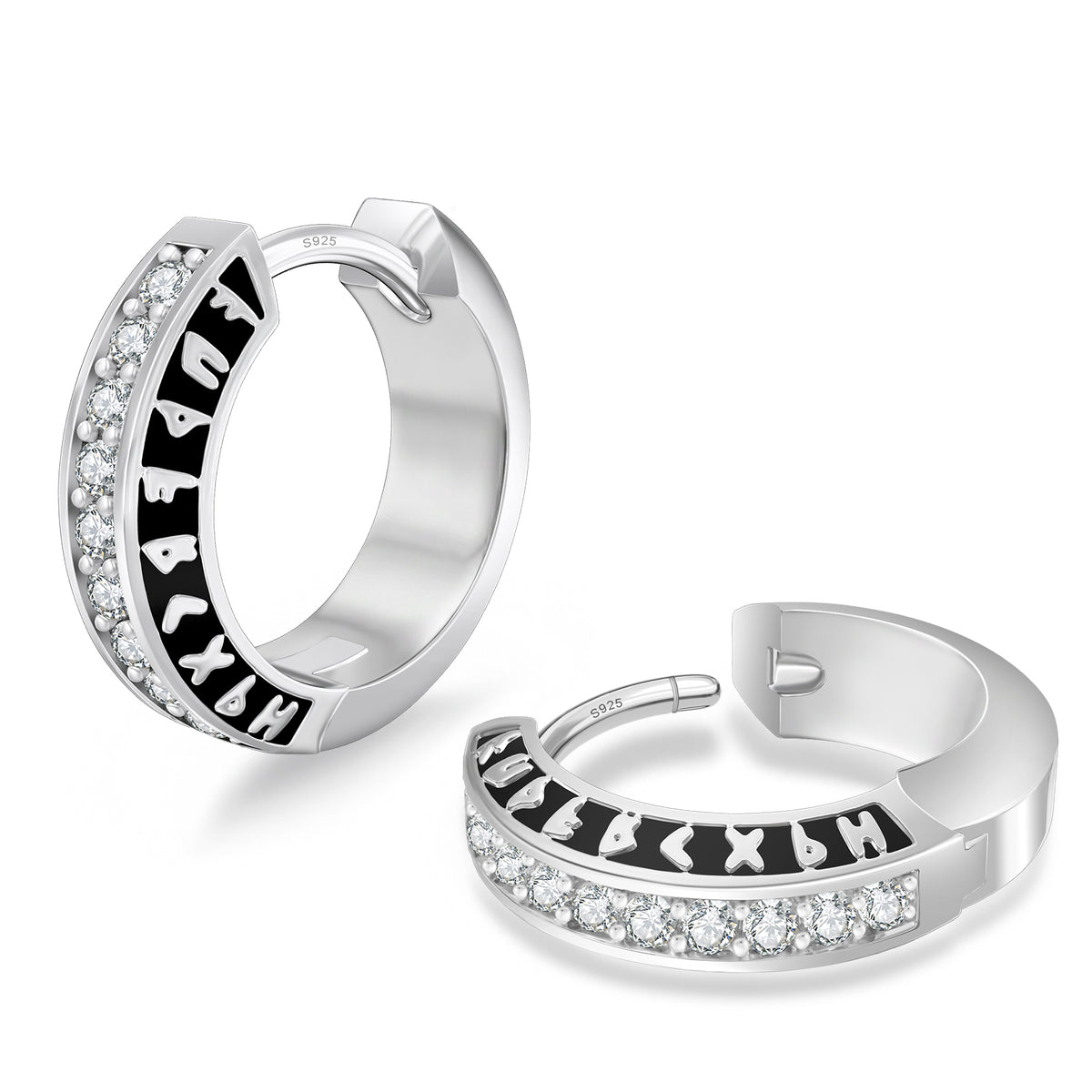 Huggies Iced — Argent 925 Noir