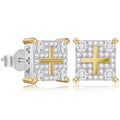 Clous Iced Carré — Argent 925