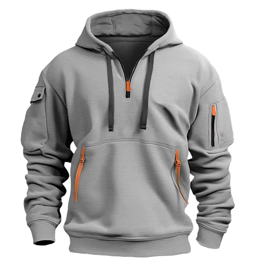 Hoodie poches zippées — Noir