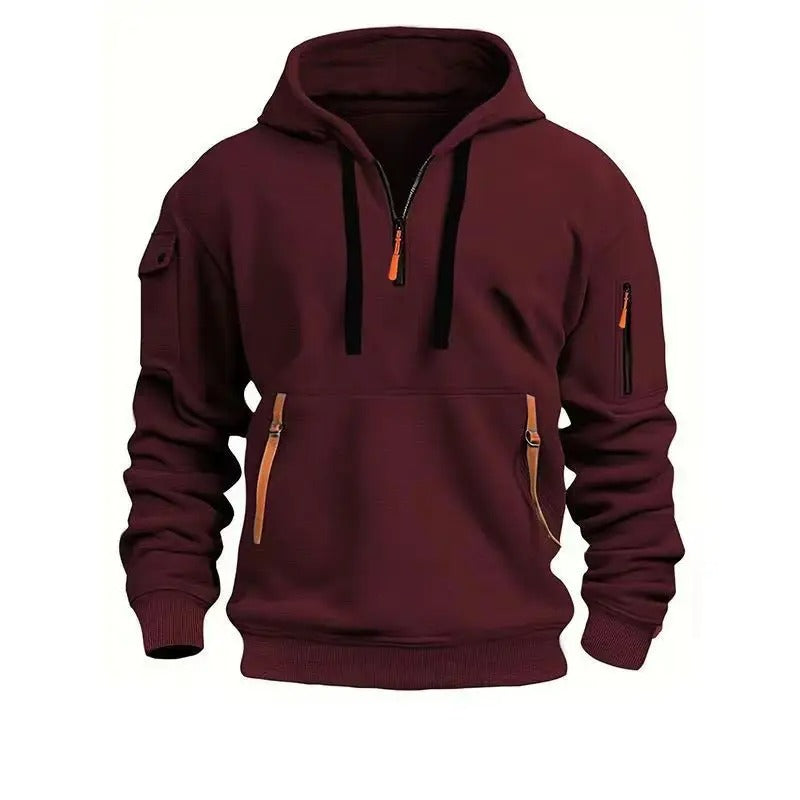 Hoodie poches zippées — Noir