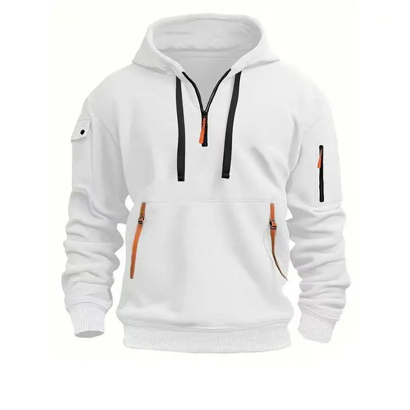 Hoodie poches zippées — Noir