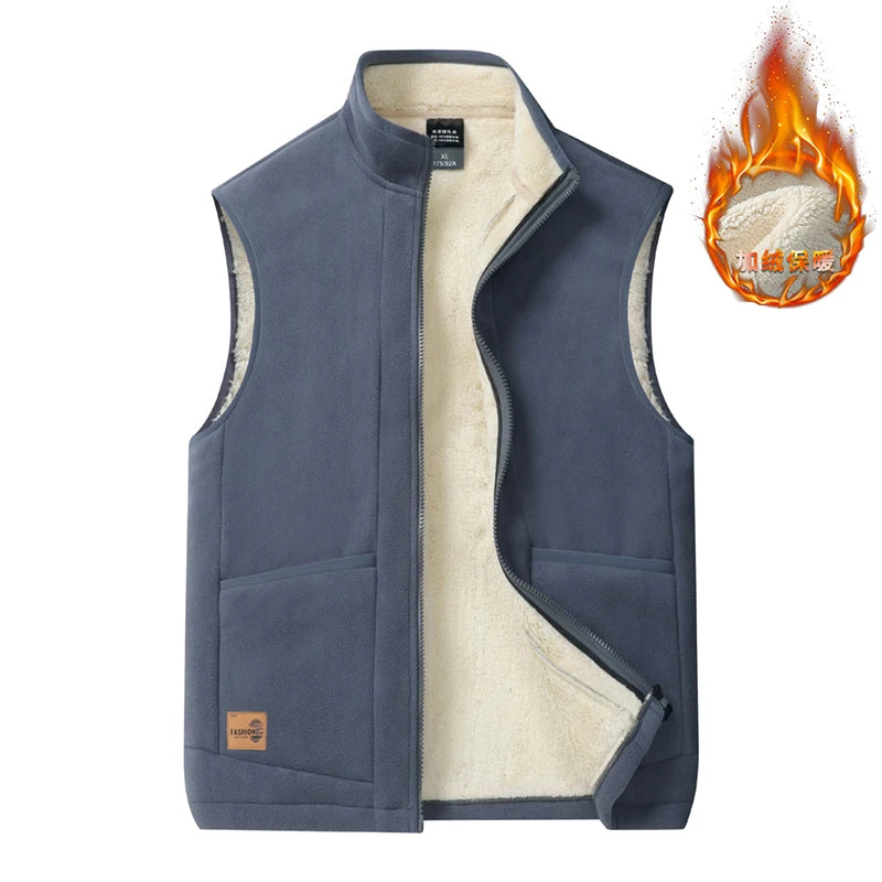 Gilet chaud sans manches — Noir