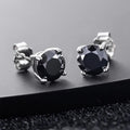 Clous Moissanite Noire — Argent 925