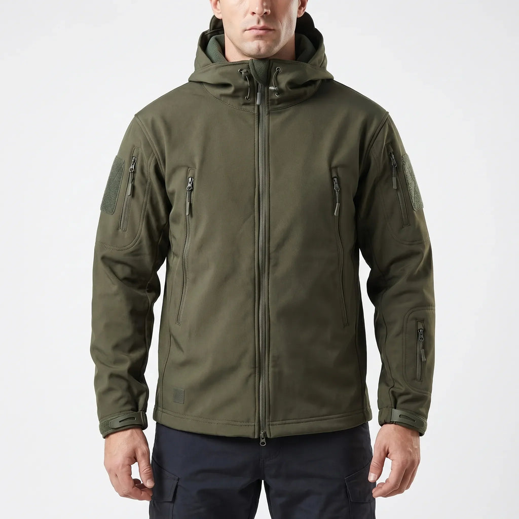 Trekzon - Hooded Softshell Fleece-Lined Jacket Outdoor Hiking Adventures