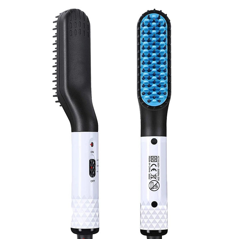 Brosse chauffante à barbe — Lissage céramique