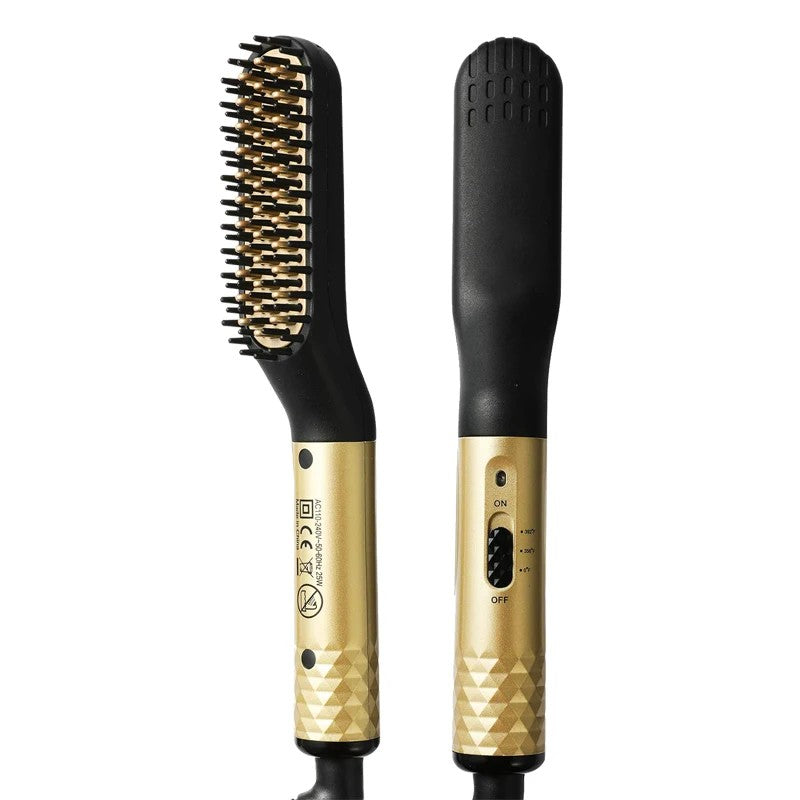 Brosse chauffante à barbe — Lissage céramique
