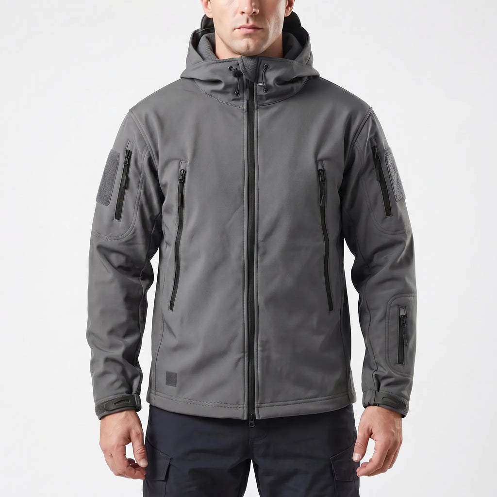 Trekzon - Hooded Softshell Fleece-Lined Jacket Outdoor Hiking Adventures