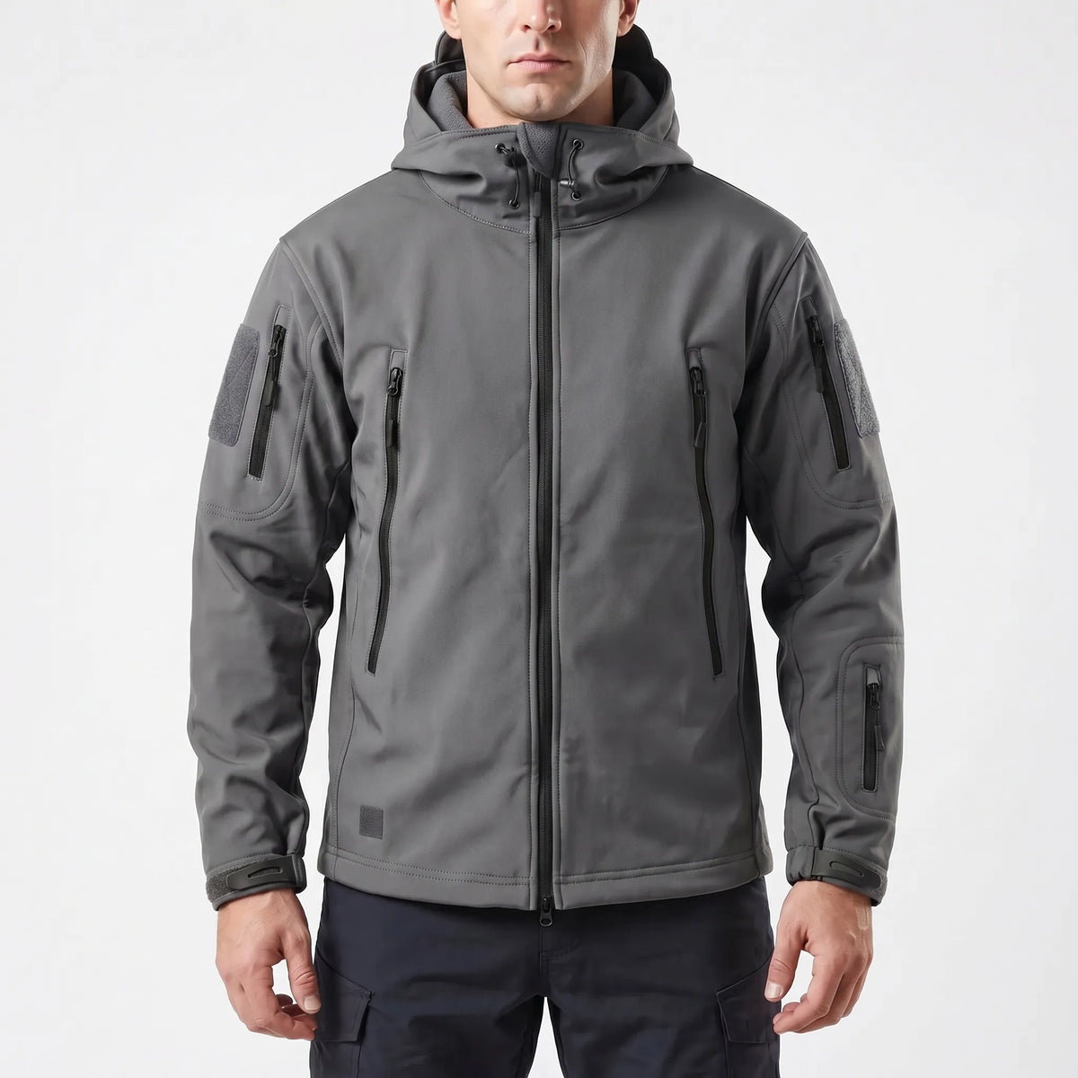 Trekzon - Hooded Softshell Fleece-Lined Jacket Outdoor Hiking Adventures