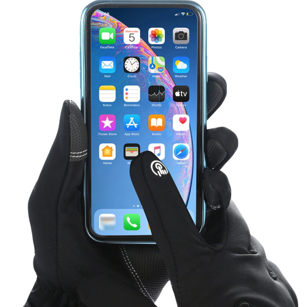 Gants d'hiver tactiles — Noir