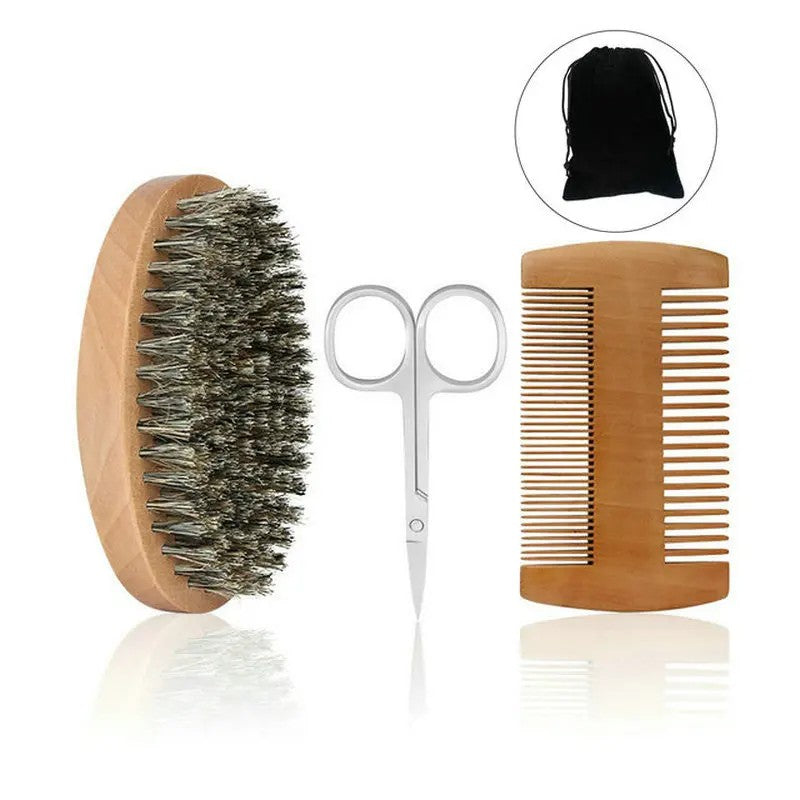 Kit barbe premium — Coffret noir mat