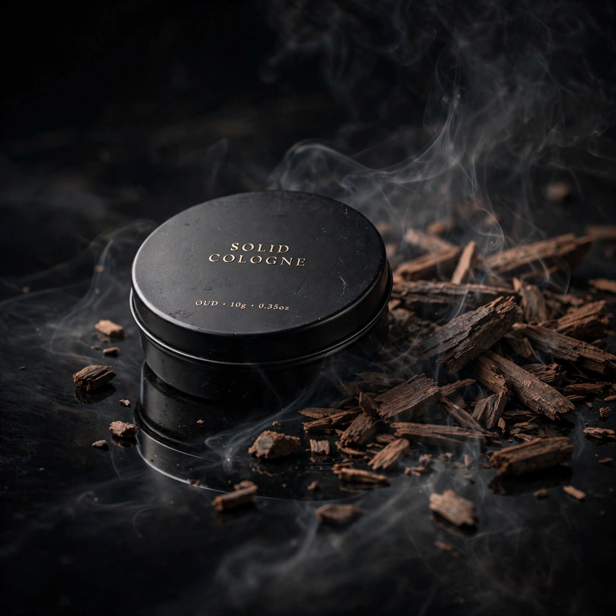 Parfum solide — Oud & musc noir