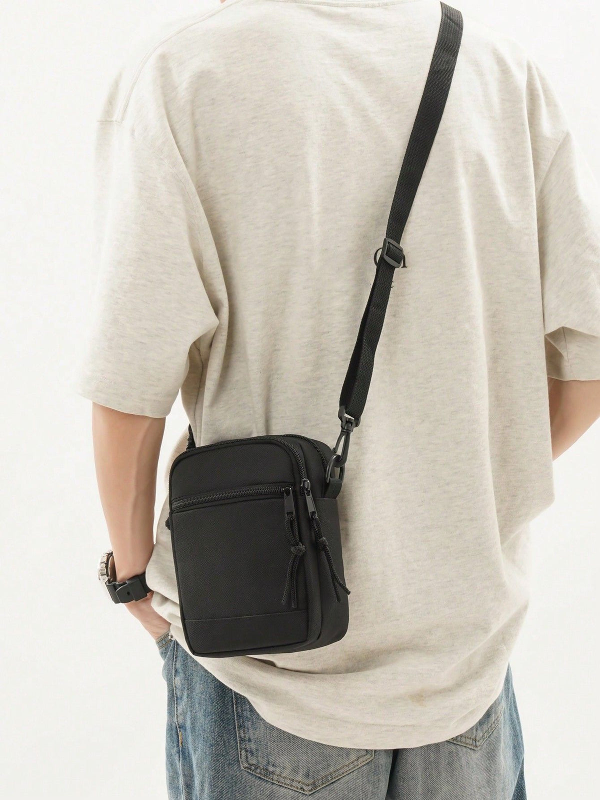 Sac bandoulière noir — Sling tactique